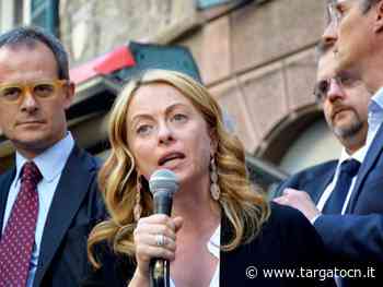 Giorgia Meloni a Cuneo per sostenere il candidato del centro destra Franco Civallero - TargatoCn.it