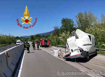 Violento tamponamento sulla E45 tra Acquasparta e Massa Martana - www.quotidianodellumbria.it