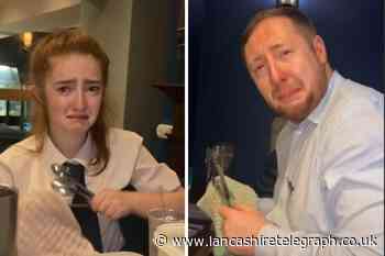 Sad face filter TikTok video with 26m views filmed at Lancashire restaurant