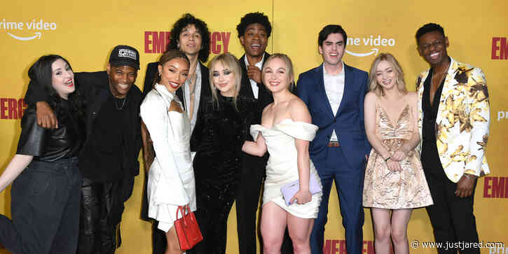 Sabrina Carpenter Reunites With Danielle Fishel at 'Emergency' Premiere in LA