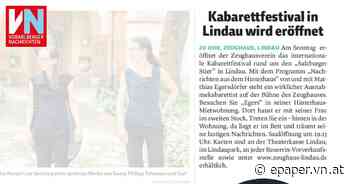 Kabarettfestival in Lindau wird eröffnet - Vorarlberger Nachrichten | VN.AT