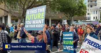 Coronavirus: NZ vaccine protesters block MP in building - South China Morning Post
