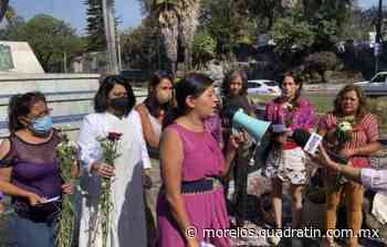 Con protesta, mujeres conmemoran Día de la Madre en Cuernavaca - Quadratín Morelos