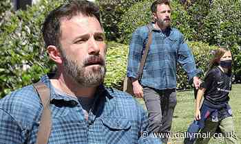 Ben Affleck gets in some bonding time with 10-year-old son Samuel in Santa Monica - Daily Mail