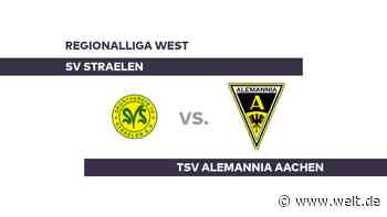SV Straelen - TSV Alemannia Aachen: Aachen siegt im Kellerduell - Regionalliga West - WELT