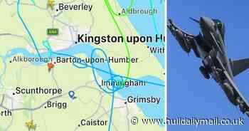 RAF Typhoon's cheeky flightpath over Hull and Humber raises eyebrows - and laughs - Hull Live