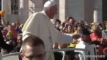 Pope Francis will not be making stop in Saskatchewan in July - Global News
