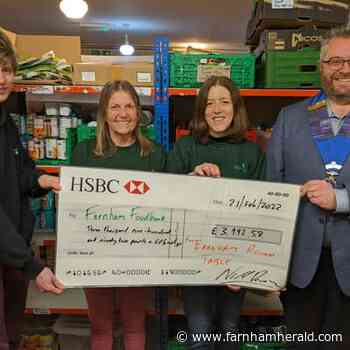 Round Table's Santa's Sleigh Ride delivers £4000 for Farnham Foodbank | farnhamherald.com - Farnham Herald