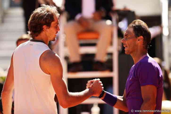 Alexander Zverev shows empathy for Rafael Nadal
