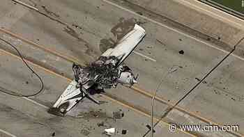 Small plane crashes into Florida bridge, killing one person and injuring 5, officials say