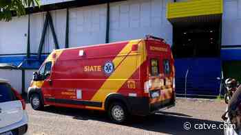 Trabalhador fica ferido ao cair de escada no Ginásio Ciro Nardi - Catve