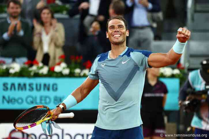 'I think Rafael Nadal's a very good example of how...', says ATP star