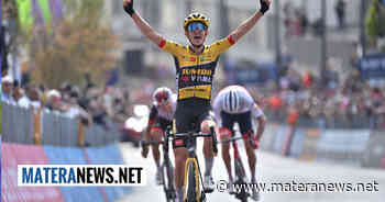 "Due anni fa a Matera, quest'anno a Potenza, il Giro d'Italia sempre benvenuto nella nostra regione. Complimenti a Bowman"! Le parole di Bardi - Matera News