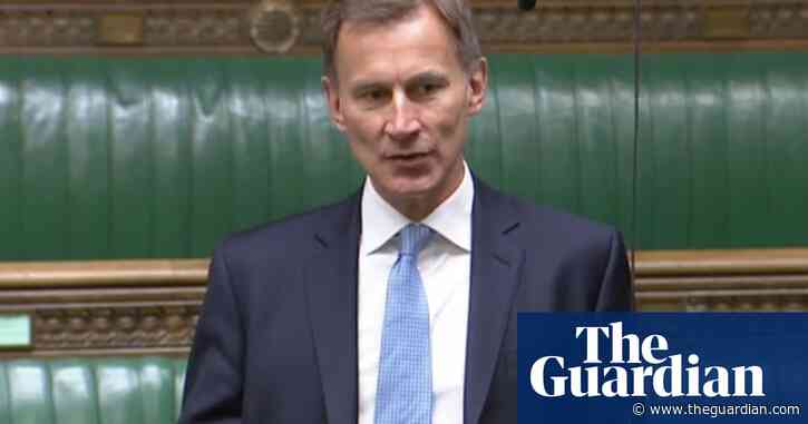 Jeremy Hunt says NHS was a ‘rogue system’ during his time as health secretary