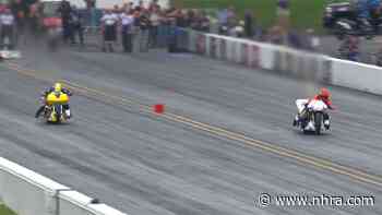 McBride makes fastest motorcycle run ever: 268 mph at Virginia NHRA Nationals - NHRA.com