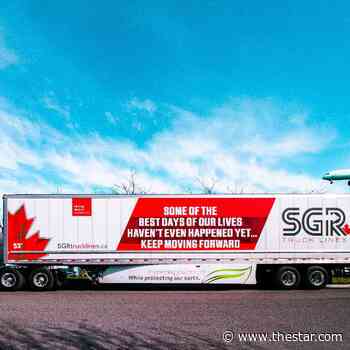 Brampton trucking company shipping hope and positivity with new trailer wrap - Toronto Star