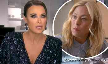 Kyle Richards shocked when Sutton Stracke compares her work issues to Dorit Kemsley's home invasion - Daily Mail