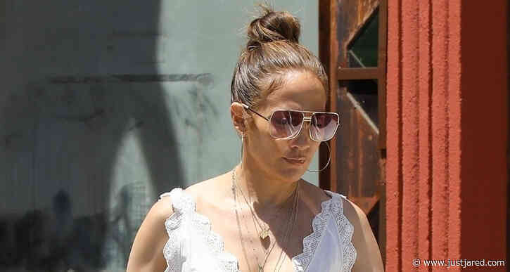 Jennifer Lopez Stops by Vintage Store to Do Some Shopping