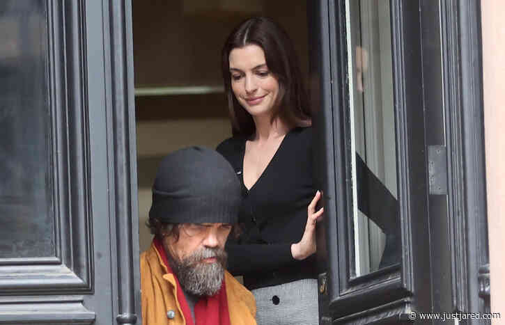 Anne Hathaway Spotted Filming 'She Came to Me' Movie with Peter Dinklage
