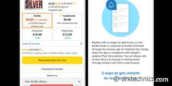 Google Has Turned Off Ability To Buy Kindle, Audible Books In The Amazon App