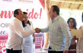 Mantiene gobierno del estado trabajo con Axochiapan - Quadratín Morelos