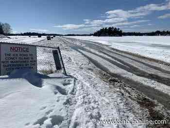 OPP warn of changing ice conditions, following warmer temperatures - KenoraOnline.com