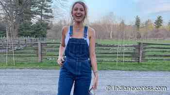 Denim overalls are having a moment again with stars like Sydney Sweeney, Blake Lively wearing them - The Indian Express