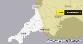 Thunderstorm warning for South West but Cornwall will keep it at bay - Cornwall Live