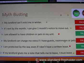 Legal clinic's Lunch and Learn webinar tackles eviction-related issues - Standard Freeholder