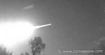 'Huge' fireball spotted burning in the night sky over Cornwall - Cornwall Live