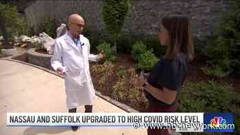 Long Island Upgraded to High COVID Risk Level - NBC New York