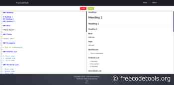 Markdown Preview - Markdown Editor with instant preview using GitHub CSS