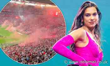 Dua Lipa ecstatic as euphoric Liverpool fans celebrate FA Cup win to her hit One Kiss