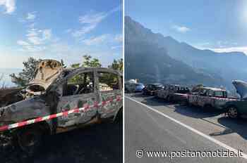 Positano, auto in fiamme alla Garitta: si indaga / FOTO - VIDEO - Positano Notizie