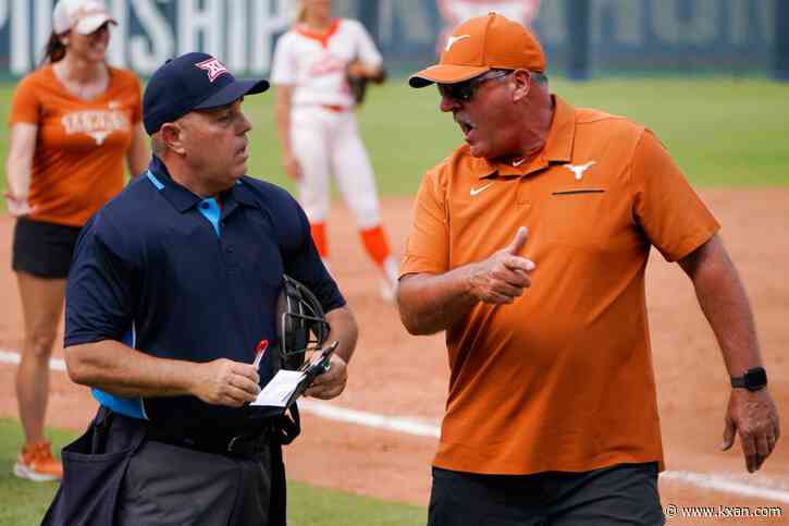 Texas softball coach Mike White reprimanded following ejection, offensive gesture in Big 12 tourney