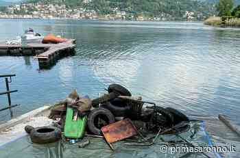 Volontari a caccia di rifiuti sul fondo del lago Ceresio - Prima Saronno