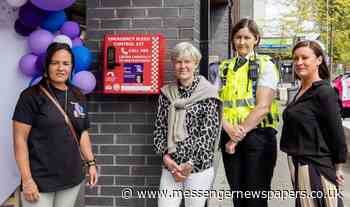 First bleed cabinet installed in Old Trafford following tragic stabbings - Messenger Newspapers