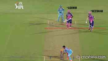 Watch: Brainfade by R Ashwin as his late dash to cross over fails; Jimmy Neesham run out in dramatic circumstances - cricxtasy.com