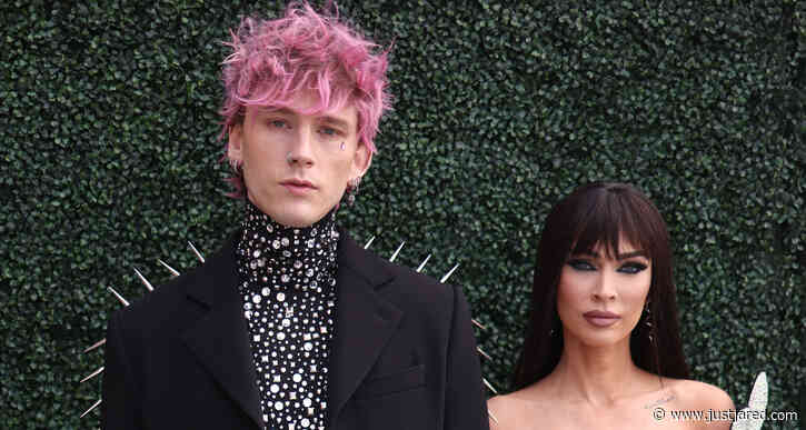 Machine Gun Kelly Wears Diamond-Covered Turtleneck to Billboard Music Awards 2022 with Fiancee Megan Fox