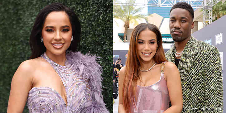 Anitta Stuns In A Pink Metallic Dress at BBMAs 2022 With Giveon & Becky G