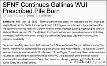 Forest Service burned hundreds of acres of piles in the general area where the Calf Canyon Fire started - Wildfire Today