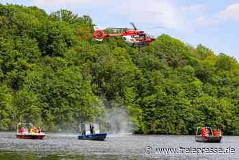 Hubschrauber, Boote, Taucher: Katastrophenschutz übt Zusammenspiel an Kriebsteintalsperre - freiepresse.de