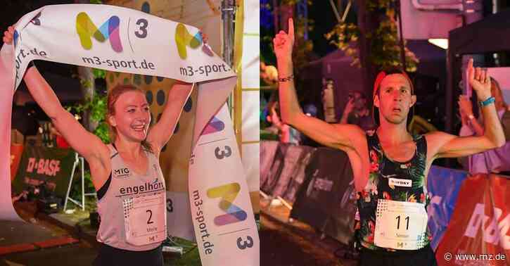 Mannheim:  Merle Brunnée und Simon Stützel gewinnen Dämmermarathon