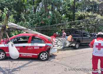 Cinco lesionados deja accidente automovilístico en Coatepec - Imagen del Golfo
