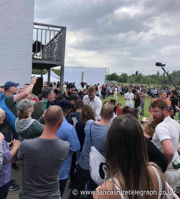 Freddie Flintoff plays against England legends to mark opening of refurbished cricket club
