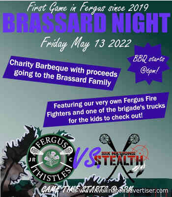 Local lacrosse team partners with Fergus Fire Fighters Association to help family - Wellington Advertiser