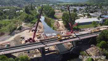 Bauarbeiten an der geplanten neuen Brücke über die B9 bei Sinzig - SWR Aktuell