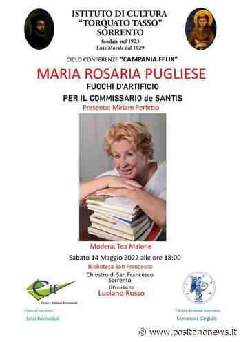 Sorrento. Maria Rosaria Pugliese con il romanzo - Positanonews - Positanonews