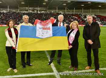 Saints show support for Ukraine with shirt presentation - St Helens Star