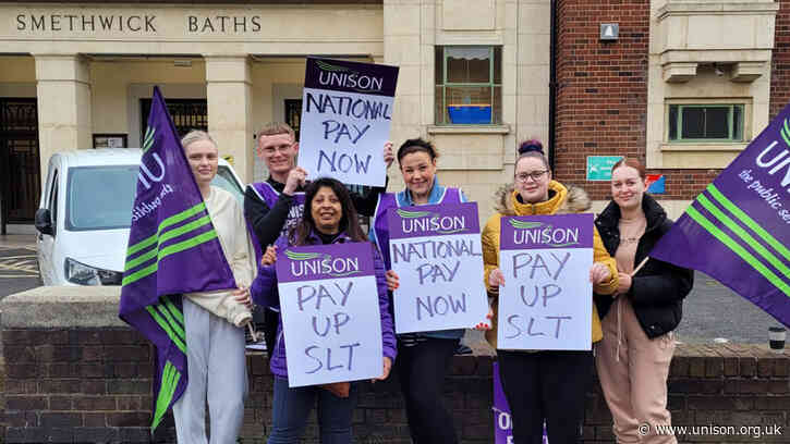 Sandwell leisure workers celebrate pay victory after latest strike